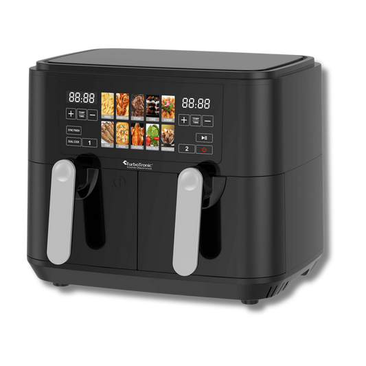 AirFryer TurboTronic Multi DualChef, TT-DAF8, 9L (2×4.5L), 2200–2600W, 10 програми