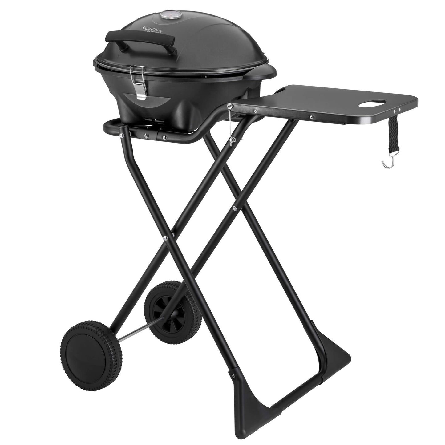 Електрическо барбекю 2 в 1 TurboTronic TT-BBQ5, 2400W, с капак, термостат и странична масичка