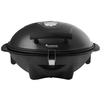 Електрическо барбекю 2 в 1 TurboTronic TT-BBQ5, 2400W, с капак, термостат и странична масичка