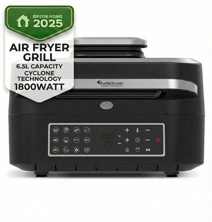 AirFryer грил 6 в 1 TurboTronic TT-AG700, 260°C, 6.5L, циклонна технология, тъч дисплей, Smart термометър