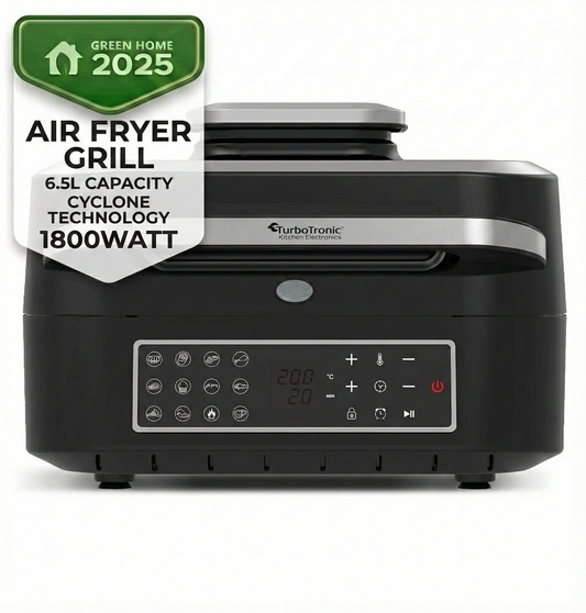 AirFryer грил 6 в 1 TurboTronic TT-AG700, 260°C, 6.5L, циклонна технология, тъч дисплей, Smart термометър
