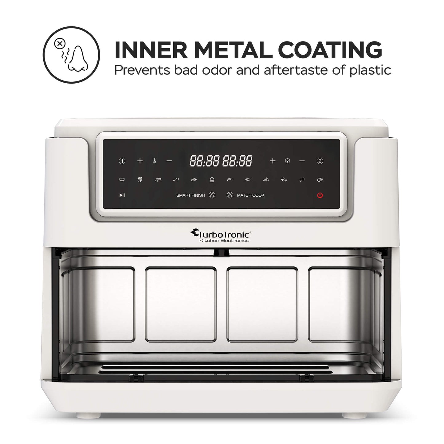 AirFryer TurboTronic TT-AF118, 7.6L, 1750W, 12 програми