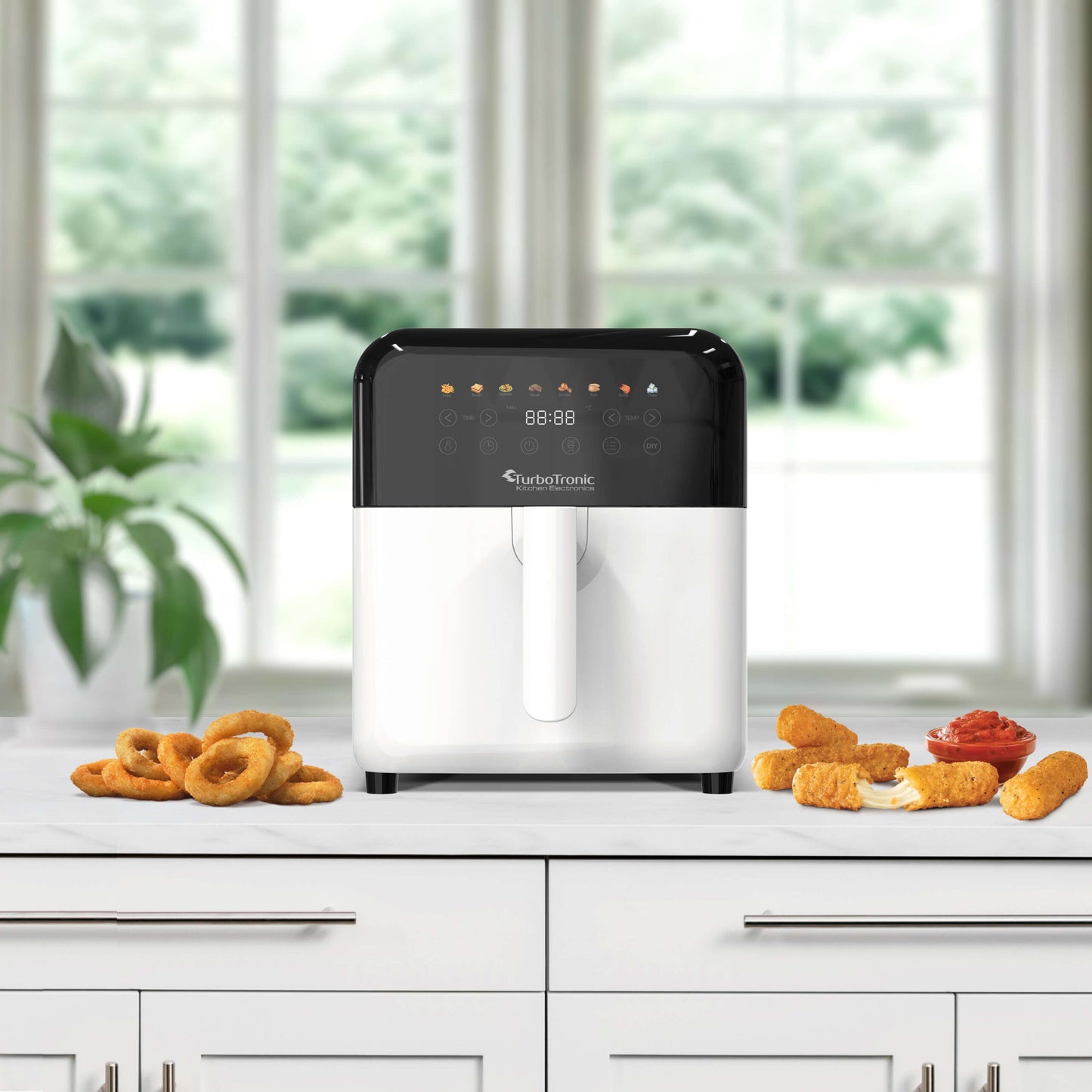 AirFryer Дигитален Turbotronic Airchef Pro TT-AF190, 6.0L, 8зададени програми, дигитален дисплей, 1600W