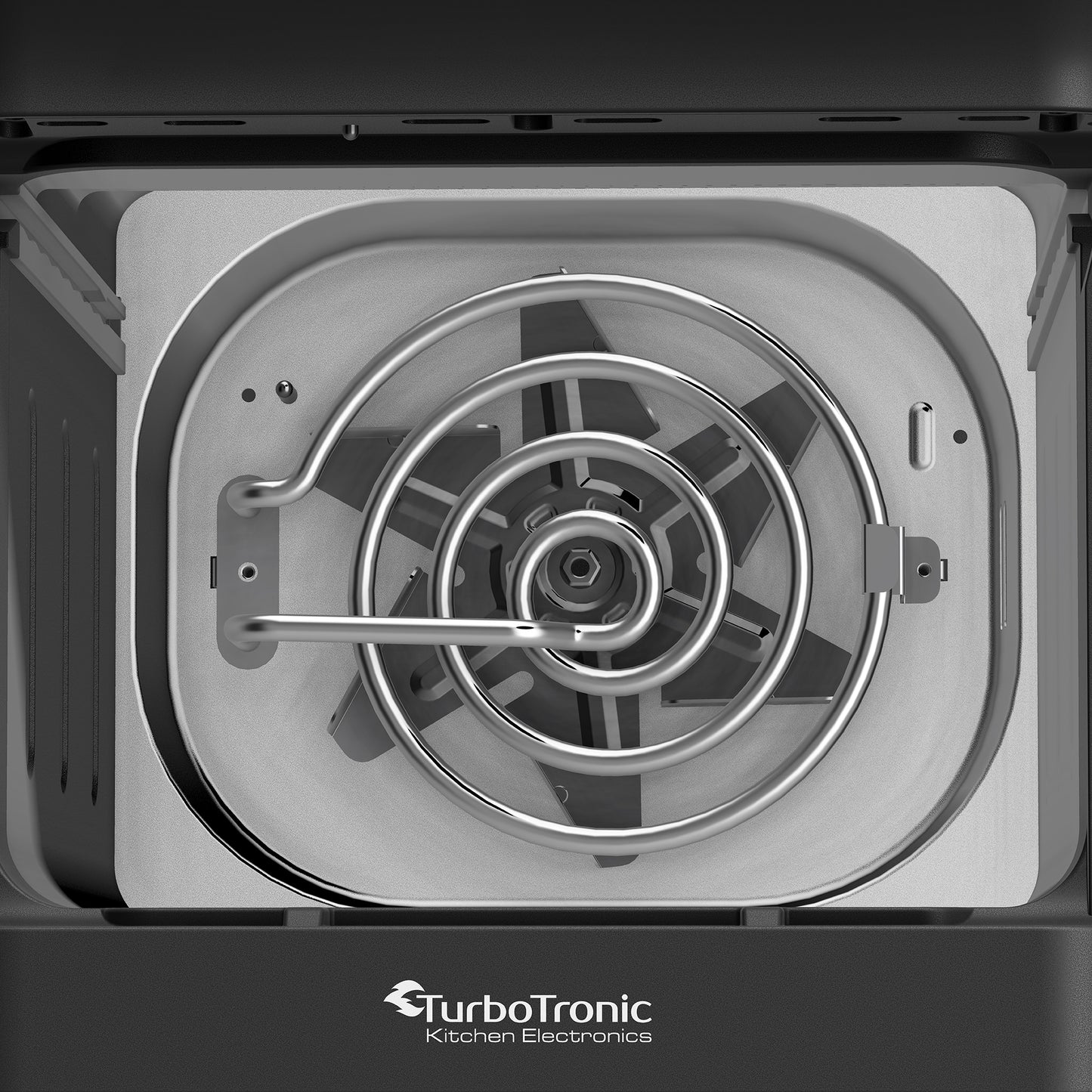 Колонен AirFryer TurboTronic TT-AF500D, 2460W, 11L (2×5.5L), 6 функции, 200°C, тъч дисплей