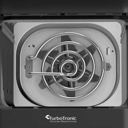 Колонен AirFryer TurboTronic TT-AF500D, 2460W, 11L (2×5.5L), 6 функции, 200°C, тъч дисплей