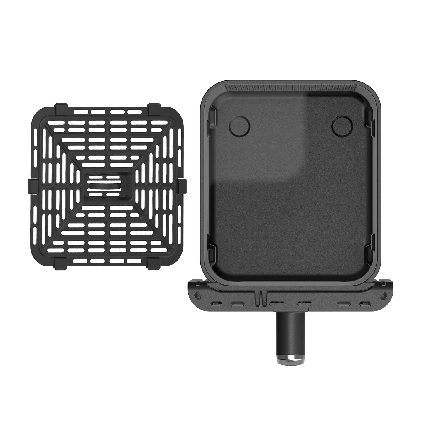 Колонен AirFryer TurboTronic TT-AF500D, 2460W, 11L (2×5.5L), 6 функции, 200°C, тъч дисплей