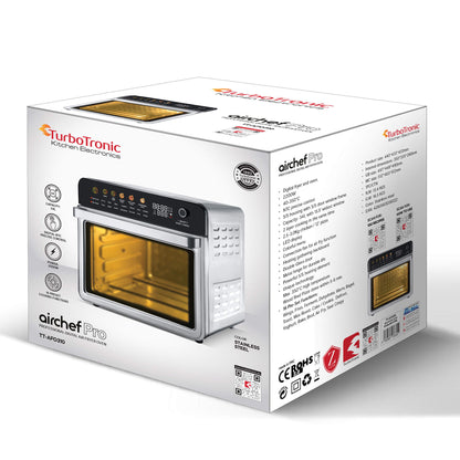 Мултифункционална фурна с въздух TurboTronic TT-AFO310, 2200W, 34L, до 350°C, 16 програми, LED дисплей
