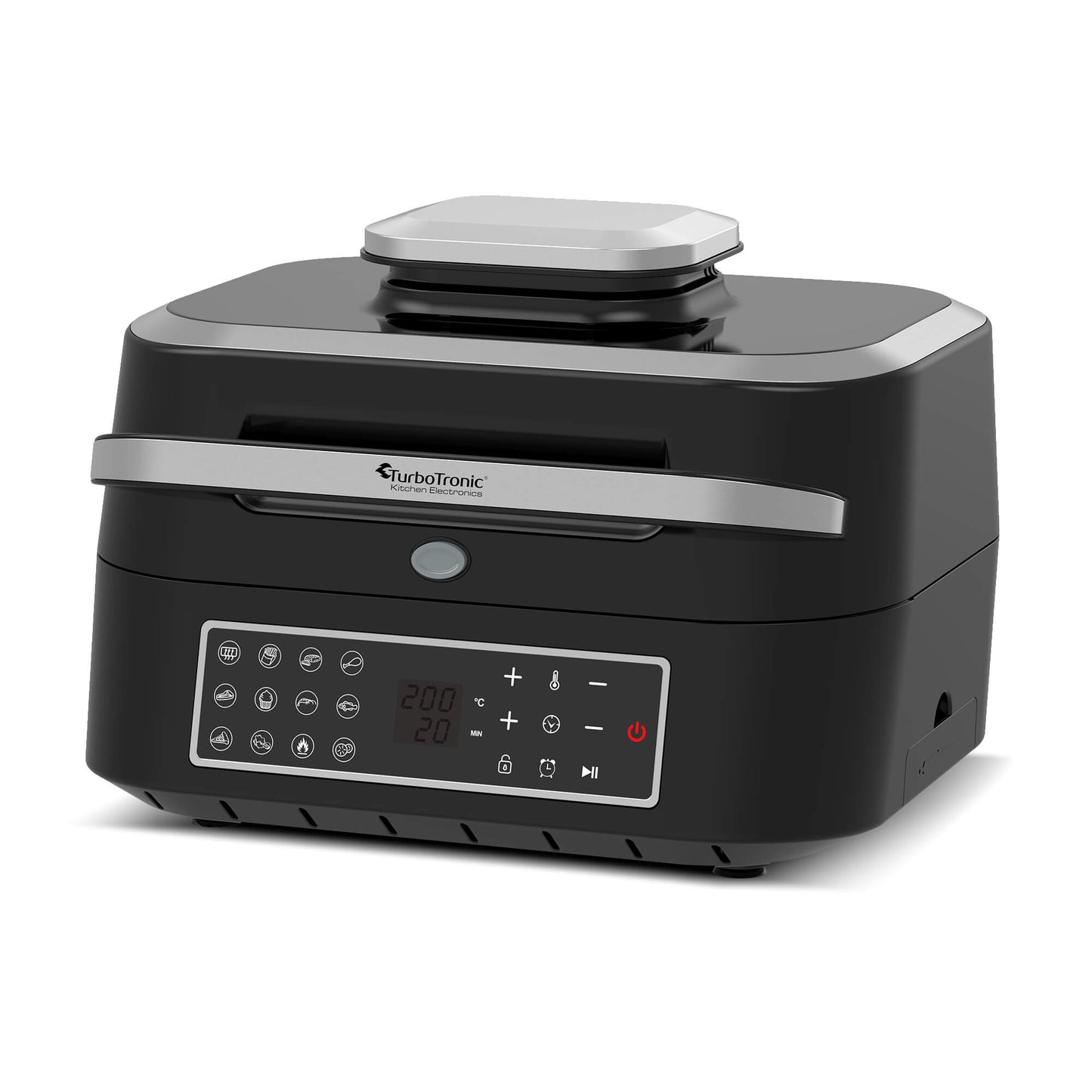 AirFryer грил 6 в 1 TurboTronic TT-AG700, 260°C, 6.5L, циклонна технология, тъч дисплей, Smart термометър