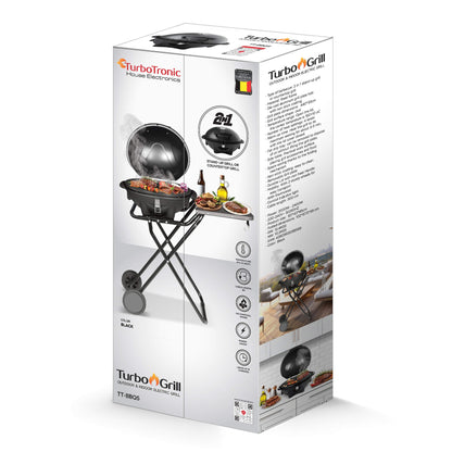 Дехидратор за храна TurboTronic TT-FD55, 675W, 7 тави от неръждаема стомана, дигитален контрол, 35–75°C