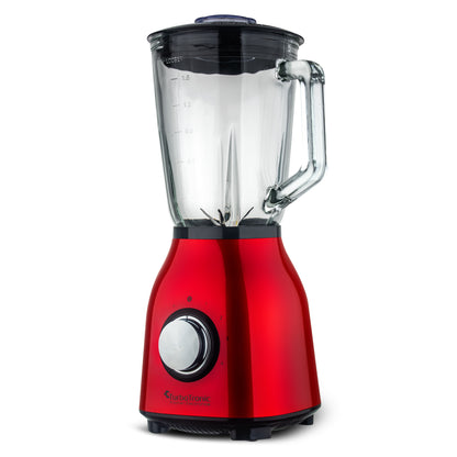 Стъклен блендер TurboTronic ТТ-BG6, 1400W, 1.5L, 6 ножа, Pulse функция, 4 скорости, стоманен корпус