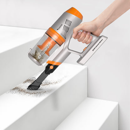 Вертикална прахосмукачка TurboTronic TT-C27, 11 kPa, 0.9L, безжична 2в1, 2.8 кг, HEPA