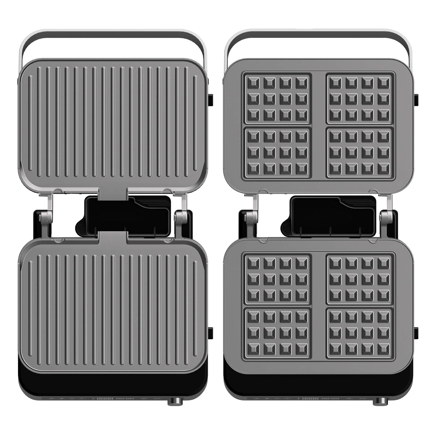 Контактен грил Turbotronic TT-CG1W 4 зададени програми, 4плочи, LED дисплей, 2000W,