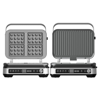 Контактен грил Turbotronic TT-CG1W 4 зададени програми, 4плочи, LED дисплей, 2000W,