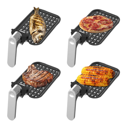 AirFryer TurboTronic Multi DualChef, TT-DAF8, 9L (2×4.5L), 2200–2600W, 10 програми