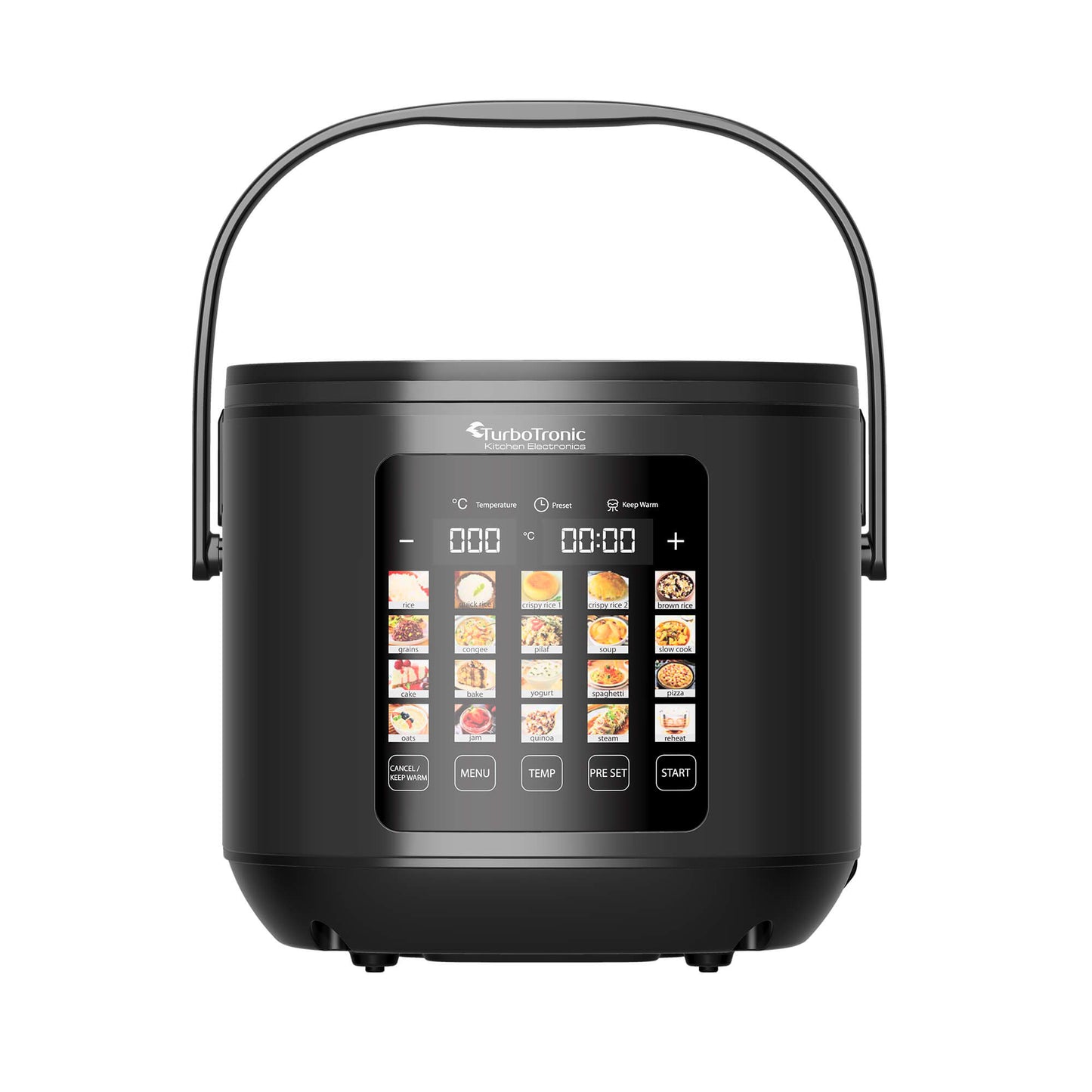 Мултикукър 20 в 1 TurboTronic TT-DMC23, 860W, 5L, LED тъч дисплей, керамично покритие, 24h таймер