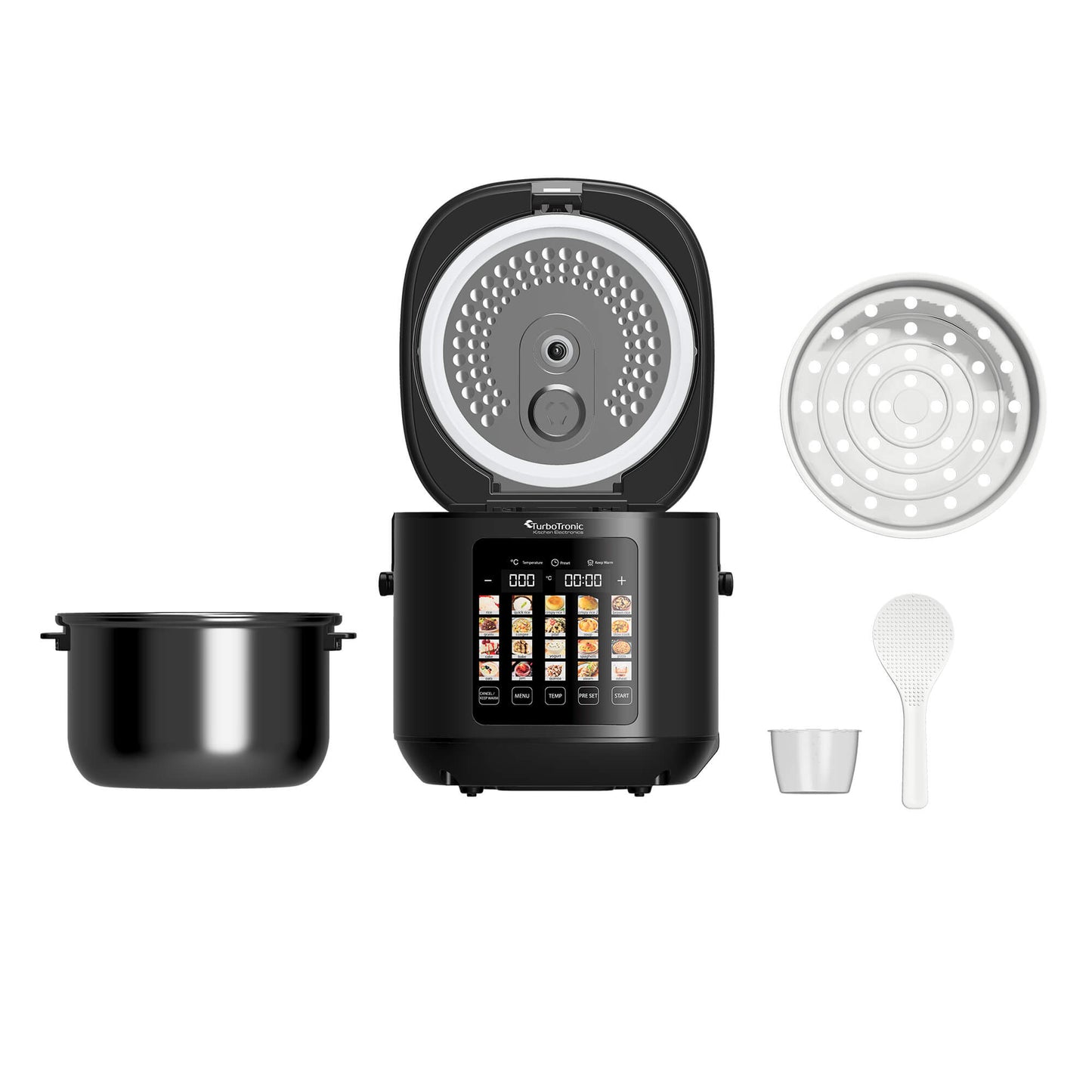 Мултикукър 20 в 1 TurboTronic TT-DMC23, 860W, 5L, LED тъч дисплей, керамично покритие, 24h таймер