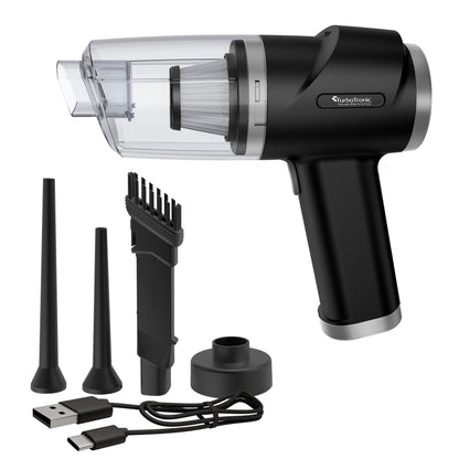 Ръчна прахосмукачка TurboTronic MaxPower, TT-EQ7, 3kPa, 0.15L, 75dBA, 0.45kg, безжична