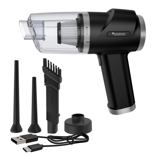 Ръчна прахосмукачка TurboTronic MaxPower, TT-EQ7, 3kPa, 0.15L, 75dBA, 0.45kg, безжична