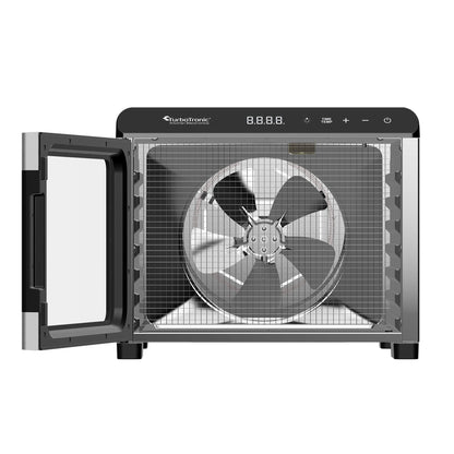 Дехидратор за храна TurboTronic TT-FD55, 675W, 7 тави от неръждаема стомана, дигитален контрол, 35–75°C