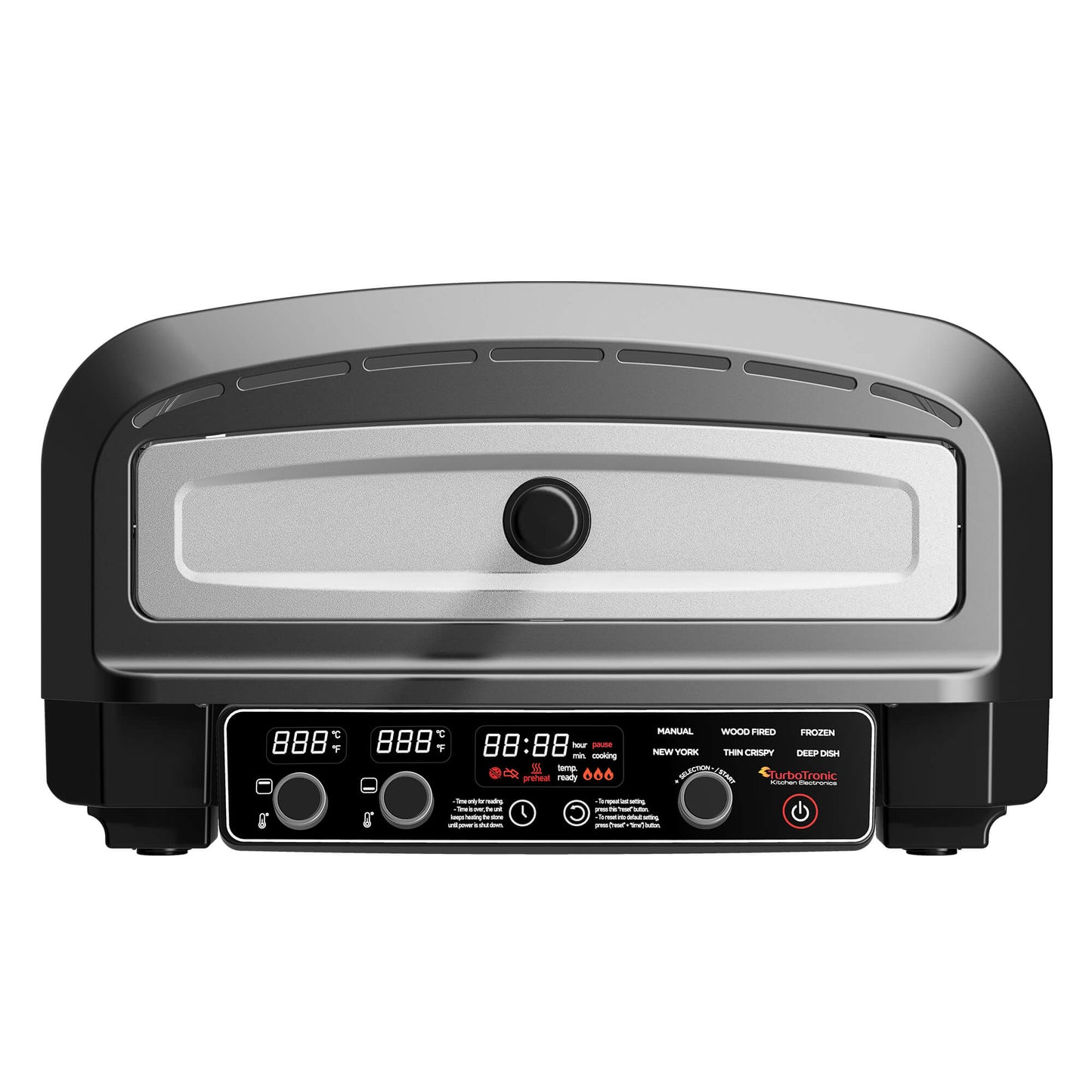 Мултифункционална пещ за пица Turbotronic Pizzaliano TT-PO14, 20L, 6предварителни програми, лед дисплей, 2200W