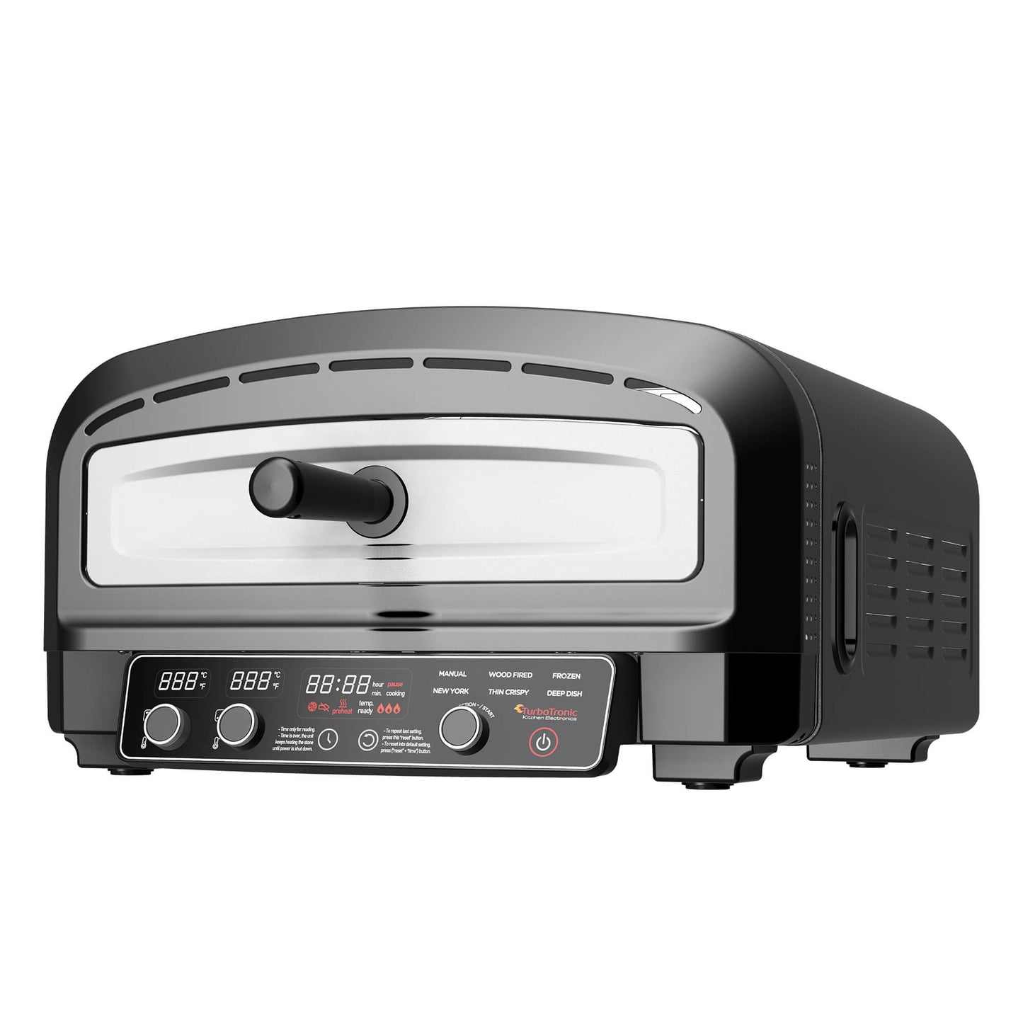 Мултифункционална пещ за пица Turbotronic Pizzaliano TT-PO14, 20L, 6предварителни програми, лед дисплей, 2200W