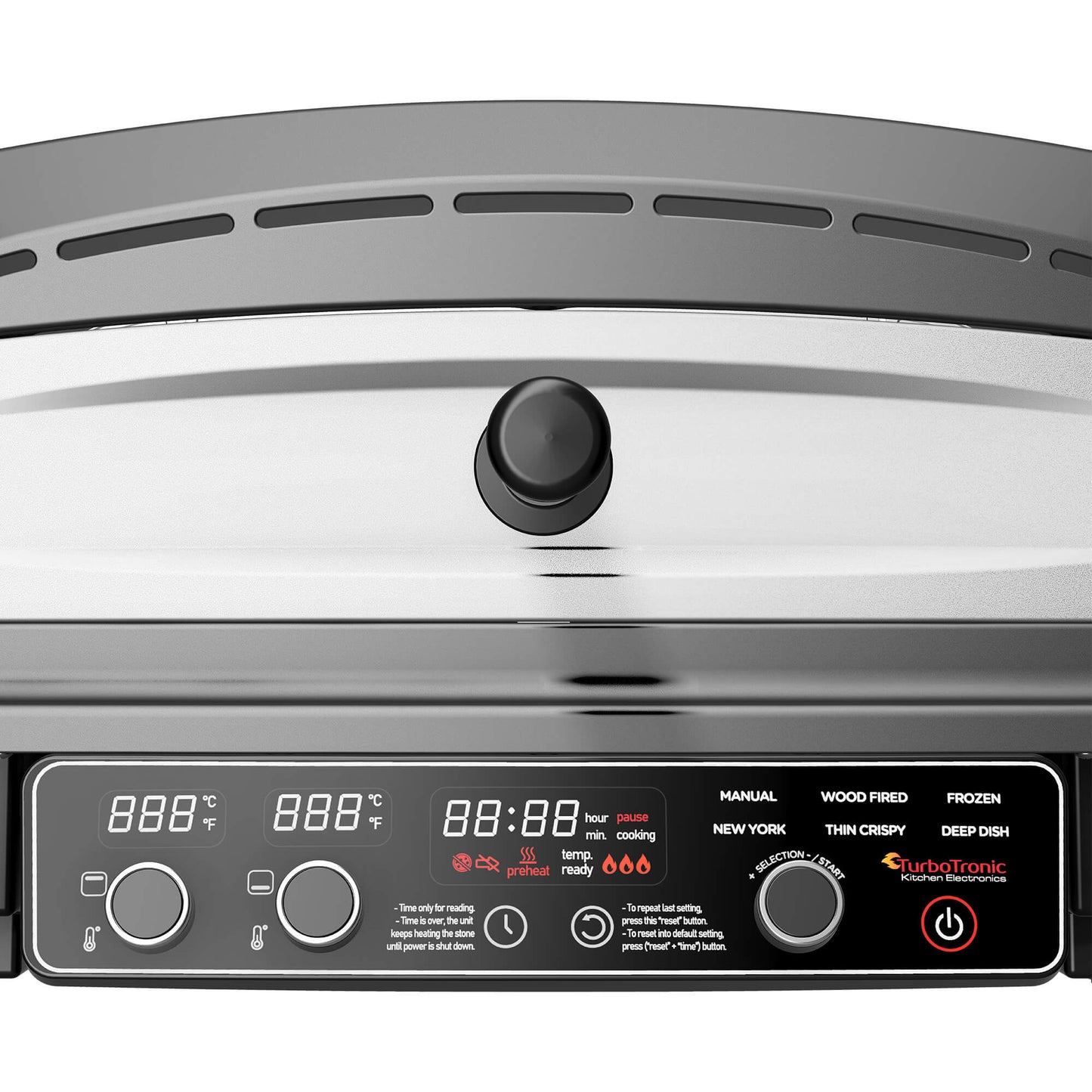 Мултифункционална пещ за пица Turbotronic Pizzaliano TT-PO14, 20L, 6предварителни програми, лед дисплей, 2200W