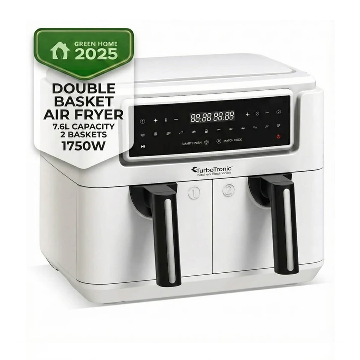 AirFryer TurboTronic TT-AF118, 7.6L, 1750W, 12 програми