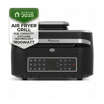 AirFryer грил 6 в 1 TurboTronic TT-AG700, 260°C, 6.5L, циклонна технология, тъч дисплей, Smart термометър