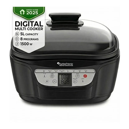 Мултикукър 8 в 1 TurboTronic TT-DMC24, 1500W, 5L, дигитален дисплей, 50–240°C, 1–240 мин