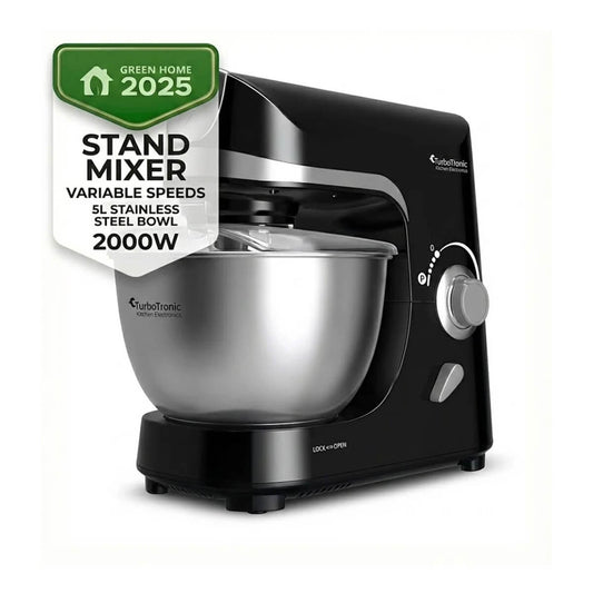Планетарен миксер TurboTronic ProMix, TT-002, 2000W, 5L, 10 скорости + пулс, неръждаема купа