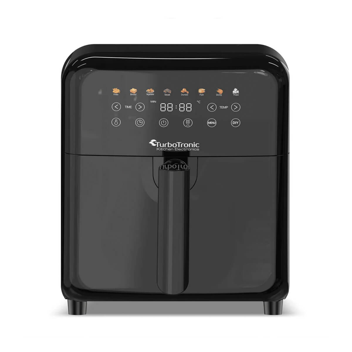 AirFryer Дигитален Turbotronic Airchef Pro TT-AF190, 6.0L, 8зададени програми, дигитален дисплей, 1600W