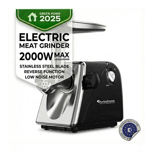 Професионална месомелачка  Месомелачка Turbotronic TT-MG20, неръждаема стомана, мултифункционална,  2000W,