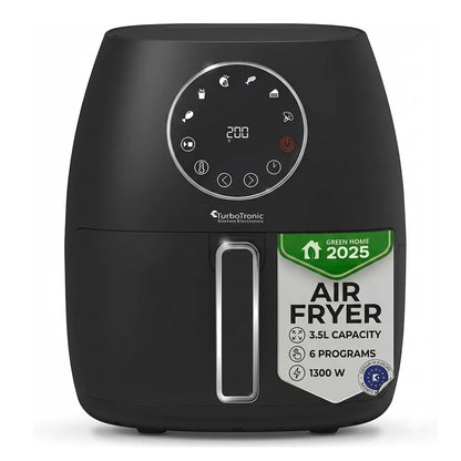Дигитален Airfryer Turbotronic TT-AF210, 3,5L, LED дисплей, 6 предварителни програми, 1300W