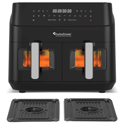 AirFryer TurboTronic AirChef Pro, TT-DAF6W, 6L, 1600W, 40–200°C, таймер до 60 мин