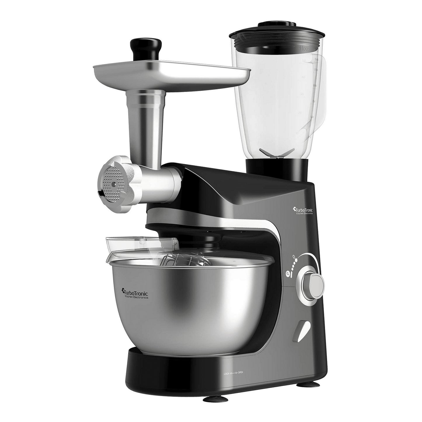 Планетарен миксер 8 в 1 TurboTronic ProMix, TT-007, 2000W, 5L, ексцентрично движение, 220–240V