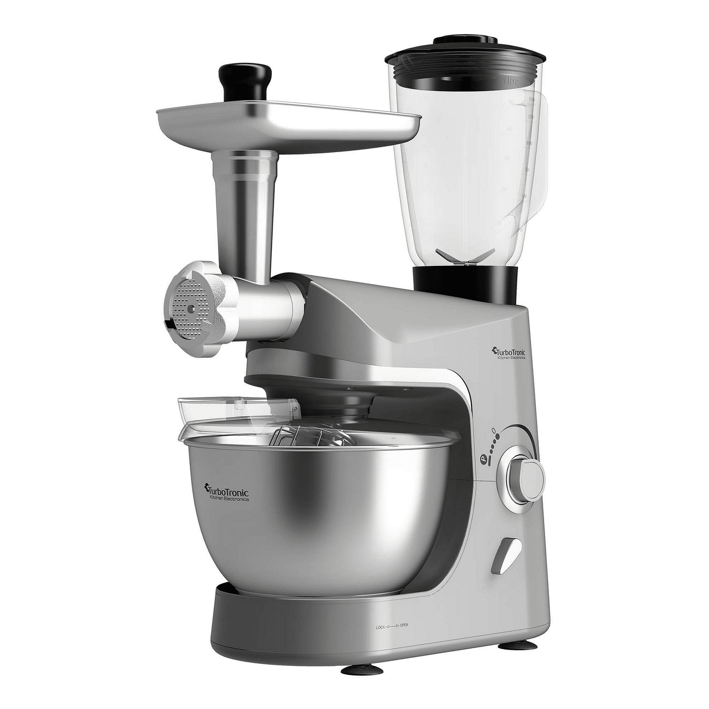 Планетарен миксер 8 в 1 TurboTronic ProMix, TT-007, 2000W, 5L, ексцентрично движение, 220–240V