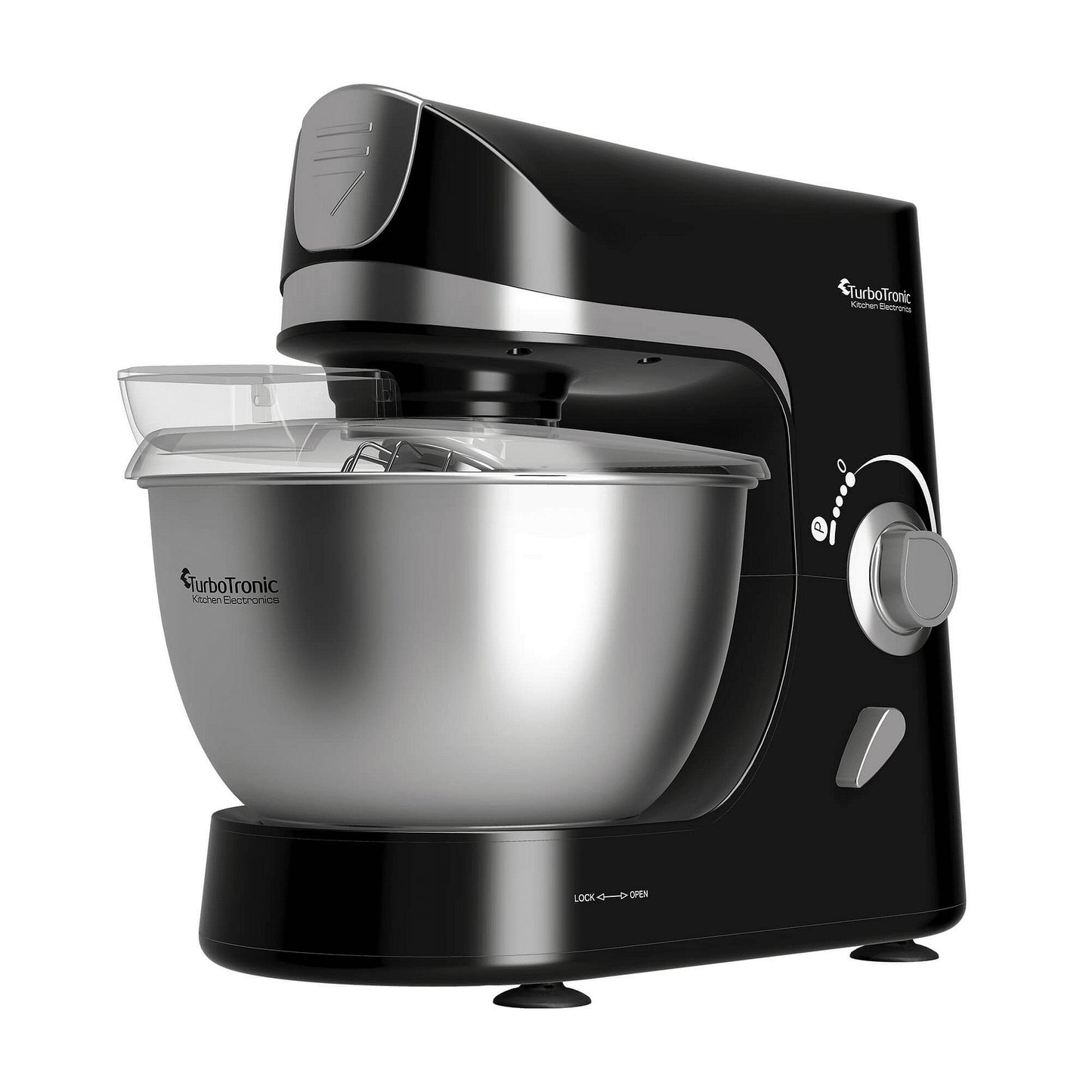 Планетарен миксер TurboTronic ProMix, TT-002, 2000W, 5L, 10 скорости + пулс, неръждаема купа