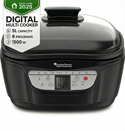 Мултикукър 8 в 1 TurboTronic TT-DMC24, 1500W, 5L, дигитален дисплей, 50–240°C, 1–240 мин